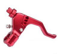 SageFurned CNC Brake Clutch Lever Short Stunt Style for Motorcycle 7/8 Inch Bar Aluminum Folding Mechanism Gold(Red)
