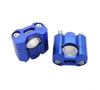 SageFurned CNC Motorcycle Handlebar Risers 22mm 28mm Bar Clamp Adapter for Dirt Bike for ATV Off Road Racing Gold(Blue)
