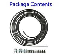 SageFurned Copper Plated Replacement Brake Lines Assembly Kit Consists of Total Length of Five Meters With Essential Parts(connector)