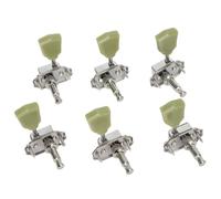 SageFurned Deluxe Guitar Tuning Pegs 3L + 3R Machine Heads Set Metal Replacement for Gibson Style Guitars