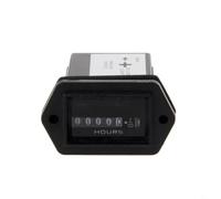 SageFurned Digital Engine Running Time Clock 12V-36V for Agricultural Construction Machinery, Precise Hour Meter with Temperature Range -10°C to 50°C, Simple