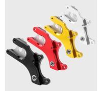 SageFurned Disc Brake Adapter for Bicycle Frame Aluminium Bracket Conversion Kit Disc Brake Mounting Bracket for Quick Release Rims 120 x 51 x 44 mm Red