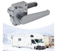 SageFurned Door Knob for RV and Yacht Bathroom Toilet Lock, Zinc Alloy Push Pull Handle with Silver Finish, Compatible with Motorhome Camper Trailer Interior Doors