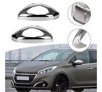 SageFurned Door Wing Mirror Cover Cap Case Plastic with Plating for 2008 Models 2014-2018, ABS Construction, Clip-On Design, Left and Right Side Compatible, 2 Pack
