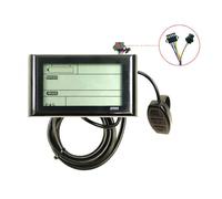 SageFurned Electric for Bicycle Display LCD-S900 Dashboard with LED Wire, 36V/48V, SM Connector, Compatible with NO.2 Communication Protocol, Black