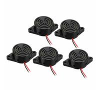 SageFurned Electronic Buzzer DC3V 24V Buzzer Set 5Pcs Continuous Sound Alarm Ringers with 100dB Noise Pressure for Industrial Use(Electronic Buzzer)