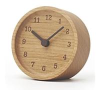 SageFurned Elegant Solid Wood Table Clock, Quiet Movement for Living Room and Bedroom, Decorative Grandfather Clock in Luxury Style, Wood