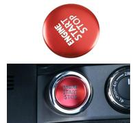 SageFurned Engine Start Stop Button Cover Trim for Toyota Tacoma 2016-2020, Aluminum Alloy Switch Decoration, Red