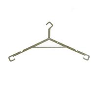 SageFurned Foldable Clothes Drying Rack for Camping, Iron Outdoor Coat Hanger with Dual Hanging Modes, 21.1 x 42.8 cm, Lightweight & Portable for Travel, Black