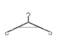 SageFurned Foldable Clothes Drying Rack for Outdoor Camping & Travel - Iron Portable Coat Hanger with Dual-Hook Design, 21.1 x 42.8 cm, Black/Green/Khaki, 192.7 g