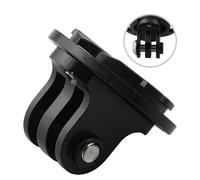 SageFurned for Bike Camera Mount Adapter for Garmin Edge, Compatible with for Garmin for Bicycle Computer Mounts, Male to Female Converter Holder for Sport Cameras, Black ABS