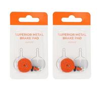 SageFurned for Orange 6-Hole Multi-Metal Resin Disc Brake Pads for SRAM BB5 Mountain for Bike, Compatible with for SRAM BB5 Braking System, 2-Pack