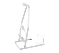 SageFurned Freestanding Vacuum Cleaner Stand Storage Rack, Metal Floor Mounted Base Holder for Most Cordless Vacuums, No Drilling Wall Organizer Bracket(White)
