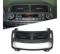 SageFurned Front Center Air Vent Outlet Grille for Mercedes E-Class W211 2003-2008 and CLS W219 2007-2009, Black ABS Dashboard Trim Compatible with Advanced Version