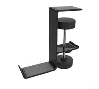 SageFurned Gaming Headset Holder for Desk Compact (Z20 Black) | High quality aluminum alloy, durable, modern finish, black or silver, sturdy and lightweight