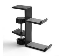 SageFurned Gaming Headset Holder for Desk Compact (Z21 Black) | High quality aluminum alloy, durable, modern finish, black or silver, sturdy and lightweight