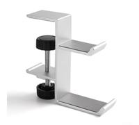 SageFurned Gaming Headset Holder for Desk Compact (Z21 Silver) | High quality aluminum alloy, durable, modern finish, black or silver, sturdy and lightweight