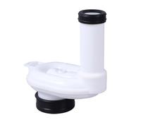 SageFurned Horizontal Urinal Siphon Made of PP DN50 Input DN4050 Outlet Wall Drain Efficient Drainage Chemical Resistant for DIY Installation White