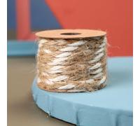 SageFurned Jute for BRAIDED Rope 5m or 100m Roll for DIY Crafts, Home Decor, Gift Wrapping, Wedding Decoration, and Photo Wall String - Natural Burlap Hemp Woven Tape with Rustic Charm