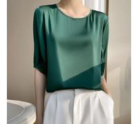 SageFurned Ladies Short Sleeve Tee Lightweight for Soft Pullover for top Round Neck Loose Blouse for Daily Use L-3XL