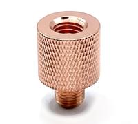 SageFurned M10 to 3/8 Connector Adapter for JPC Antenna, Stainless Steel Gold/Silver Mounting Screw for Portable Ham Radio, Lightweight Weather Resistant Easy Install(Gold)
