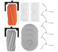 SageFurned Main Brush Side Brush Filter and Mop Cloth Kit for RoboVac S A P for DJI