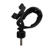 SageFurned Microphone Clip for Flute ABS Dual Head Black | Dual head design, firm grip on the flute, ABS plastic, black, without microphone