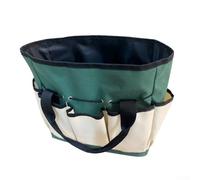 SageFurned Multi-Pocket Garden Tool Storage Bag, Sturdy 600D Oxford Canvas Tote with Double Handles, 30x30cm Organizer for Pruning Shears and Gardening Essentials