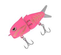 SageFurned Multi-Section Glide Bait Fishing Lure, 6cm Metal and Silicone Swim Bait with Replaceable Tail for Realistic Swimming Action, Compatible with Multiple Layers, 6.5g, Pack of 1