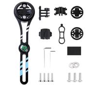 SageFurned Multifunctional for Bike Computer Mount Holder for Garmin and for Bryton, Aluminum Alloy Handlebar Bracket with Compass, Compatible with Cycling Computers and Sport Cameras (Black)