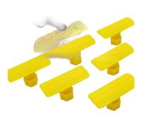 SageFurned Nylon Tooth Pull Tabs 6 Pieces for Dent Repair Set Paint-Free Car Repair Tool High Strength Yellow 4.2 x 1.7 x 2.3 cm