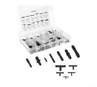 SageFurned Nylon Vacuum Connector Assortment 128PCS Auto Hose Fittings Tee Reducer for Radiator Brake Clutch Fluid Lines