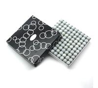 SageFurned Pool Cue Tip Cover 100pcs Set for Snooker Billiard Cues, Head Protectors in 9mm 10mm 11mm 12mm 13mm, White Metal Tips Compatible with Pool Cue Accessories