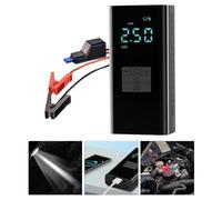 SageFurned Portable Battery Jump Starter with Air Compressor and Wireless Tire Inflator, Digital Display, LED Light, 148V 8A, for Cars, Motorcycles, SUVs, Trucks, Bicycles