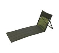 SageFurned Portable Folding Seat Cushion with Backrest for Beach, Camping, Pool, Picnic, Outdoor Events, Lightweight Breathable Design, 600D Oxford Cloth, Aluminium Frame, 350g(Black)
