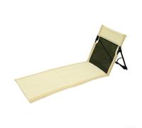 SageFurned Portable Folding Seat Cushion with Backrest for Beach, Camping, Pool, Picnic, Outdoor Events, Lightweight Breathable Design, 600D Oxford Cloth, Aluminium Frame, 350g(white)