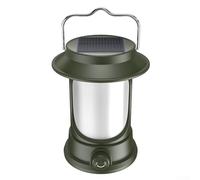 SageFurned Portable Solar Camping Light with USB-C Input, 3 Colour Modes and Stepless Dimming, LED Lantern for Tent, Hiking and Power Outages