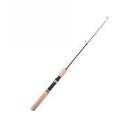 SageFurned Portable Telescopic Ice Fishing Rod 55/65/75 cm Fiberglass with Sensitive Tip and Cork Handle for Lake Fishing