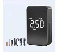 SageFurned Portable Tyre Inflator Air Compressor with LED Display, 60W Wireless Car Tire, 25L/min Fast Inflation, for AUTO Shut-Off, 4 Modes for Cars Bikes Balls Swimming Rings, Silver