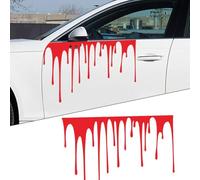 SageFurned PVC Red Terror Blood Graphics Vinyl Stickers For Car Body Side Door Decal DIY Decoration High Temperature Resistance Waterproof(Terror Blood Graphics Vinyl Stickers for Car Body