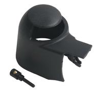 SageFurned Rear Wiper Nut and Washer Nozzle for Volkswagen Golf 5 for Passat B6 B7 for TIGUAN for Touran Polo - Black ABS Plastic Replacement Cover Cap Compatible with OEM 6Q6955435D 6Q6955435