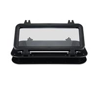 SageFurned Rectangular RV Porthole Skylight for Caravans and Trailers, 40 x 20 cm, Acrylic Glass with Aluminum Alloy Frame, UV-Resistant and Watertight, Black