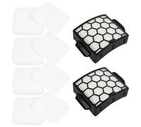 SageFurned Replacement Filter for Shark Upright Vacuums LA401 LA555 LA700 LA300 LA301 with Foam and Felt, 2 Filters + 8 Foam & Felt Components