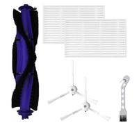 SageFurned Replacement parts set for Narwal Freo S vacuum cleaner robot, main roller brush, side brushes, filter nylon plastic, easy to install