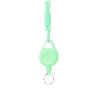 SageFurned Retractable Keychain for Camping & Hiking, Badge Holder Card Lanyard with 60 cm Telescopic Steel Wire Rope, Lightweight for DURABLE Plastic Nylon Design, Hangs on Backpack or Belt - Purple