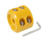 SageFurned Rubber Winch Cable Hook Stopper for Synthetic Rope - Anti Slip Line Guard Dampener for Truck Trailer 4x4 Recovery Gear Red(Yellow)