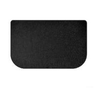 SageFurned Silicone Fireproof Mat Half Circle Fireplace Carpet Insulation Mat for Stoves and Barbecue Grills Firer Retardant Carbon Felt Heat Mat(50 * 80CM)