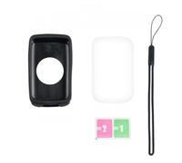 SageFurned Silicone Gel Case for C706 for Bike Computer with Display Protective Film, Anti-Drop and Anti-Scuff Cover, Includes Tempered Film, Black