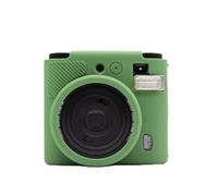 SageFurned Silicone Protective Case for Fujifilm for Instax for Mini 99 Camera - Shockproof Soft Case with Precise Cut-outs for Outdoor Photography Black, Green, Minimalist solid color