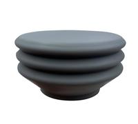 SageFurned Silicone Retention Bellow for Zero Coffee Grinder - Grey, 7.05 x 3.85 cm, Food-Grade Material, Low Waste Coffee Grounds Extraction